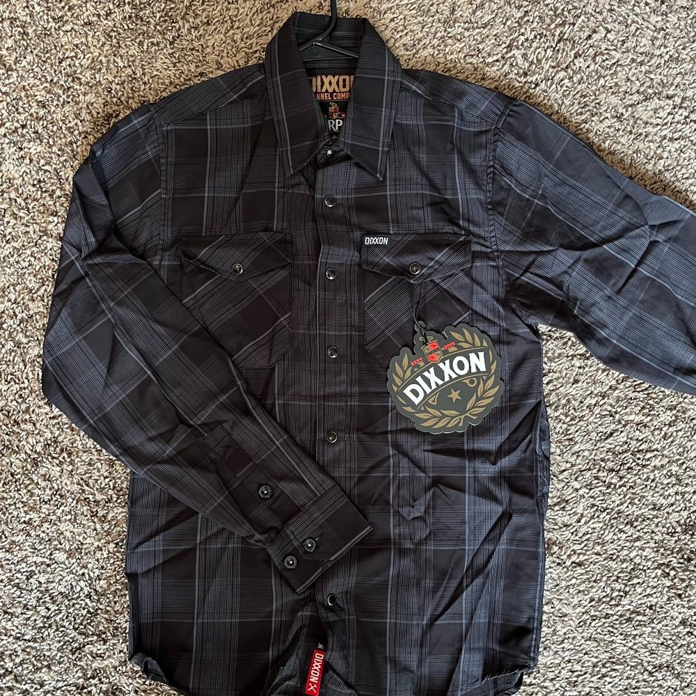 DIXXON “THE MURPHY” bamboo LS shirt, men's size XS, new with tags!
